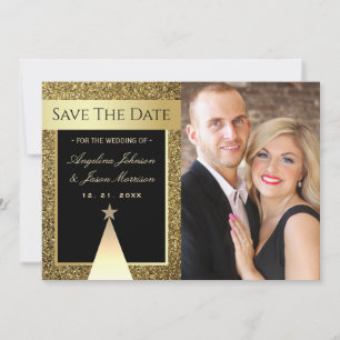 Weihnachtsfeier im Foto Save The Date