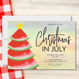 Weihnachtsfeier im Juli Einladung