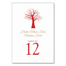 Weihnachtsfeier im Weihnachtsfest Tischnummer