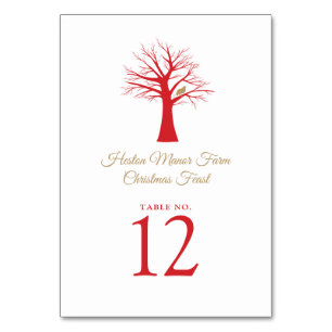 Weihnachtsfeier im Weihnachtsfest Tischnummer