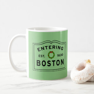 Weihnachtsfeier in Boston MA Kaffeetasse