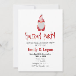 Weihnachtsfeier in Gnome Einladung
