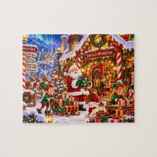 Weihnachtsfeier in Santas Werkstatt Puzzle
