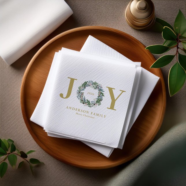 Weihnachtsfeier "Joy" Serviette (Von Creator hochgeladen)
