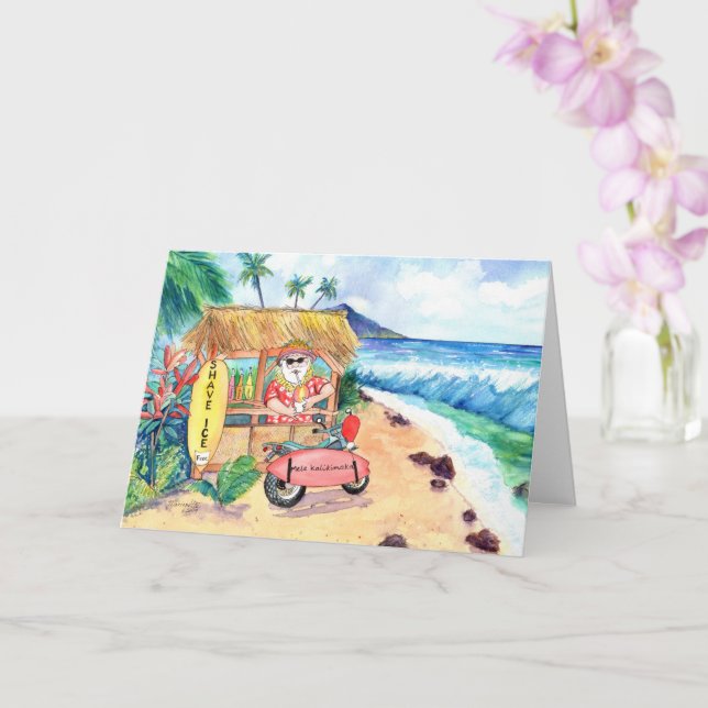 Weihnachtsfeier Karte (Orchidee)