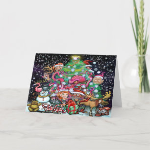 Weihnachtsfeier-Karte Karte