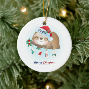 Weihnachtsfeier Keramik Ornament
