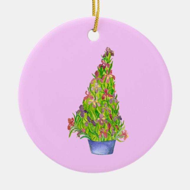 Weihnachtsfeier Keramik Ornament (Vorne)