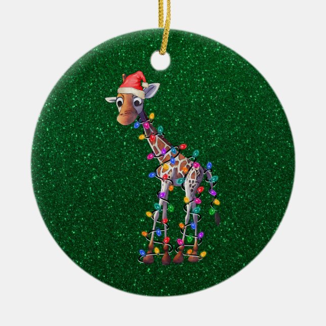 Weihnachtsfeier Keramik Ornament (Vorne)