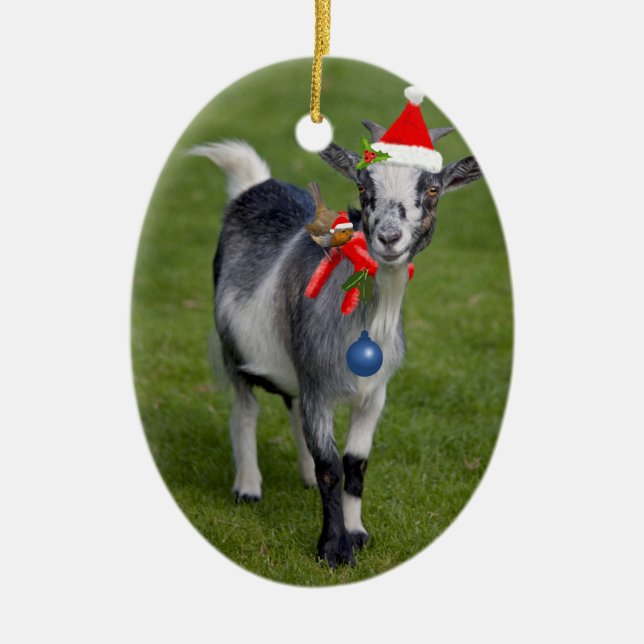 Weihnachtsfeier Keramik Ornament (Vorne)