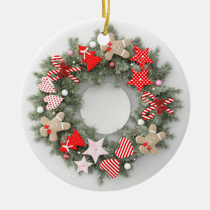 Weihnachtsfeier Keramik Ornament
