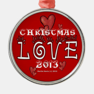 Weihnachtsfeier Liebe (Jahr) Ornament Aus Metall