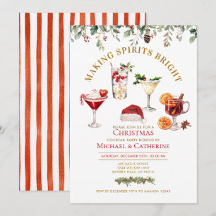 Weihnachtsfeier 'Making Spirit Bright' Einladung