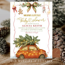 Weihnachtsfeier Merry Little Baby Shower