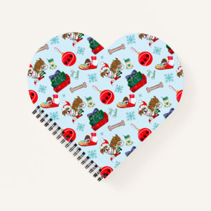 Weihnachtsfeier mit Goofy Bulldogge Notizbuch