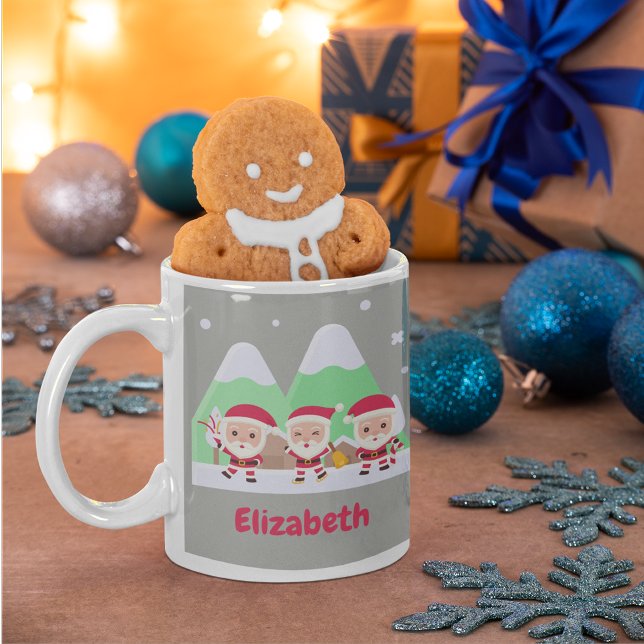 Weihnachtsfeier mit Ihrem Namen C Kaffeetasse (Von Creator hochgeladen)