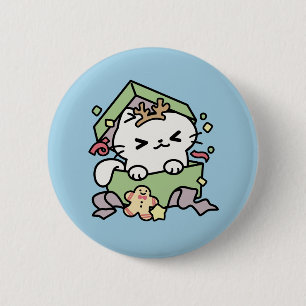 Weihnachtsfeier mit Purr-ty-Time Cat Button