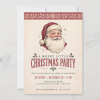 Weihnachtsfeier mit Vintage-Weihnachtsmann