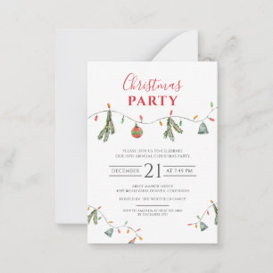 Weihnachtsfeier Moderne Minimalistisch Mitteilungskarte