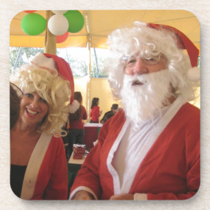 Weihnachtsfeier & Mrs. Claus - Feierlichkeiten Getränkeuntersetzer