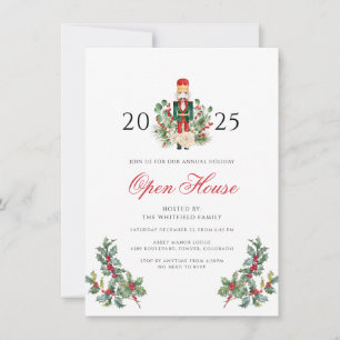 Weihnachtsfeier Nussknacker Open House Party Einladung