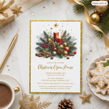 Weihnachtsfeier Offenes Haus Festliche Party