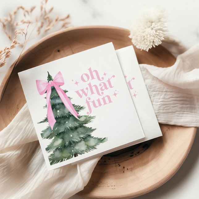 Weihnachtsfeier Oh, was Spaß Rosa Serviette (Von Creator hochgeladen)