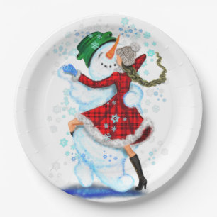 Weihnachtsfeier-Papierteller Pappteller