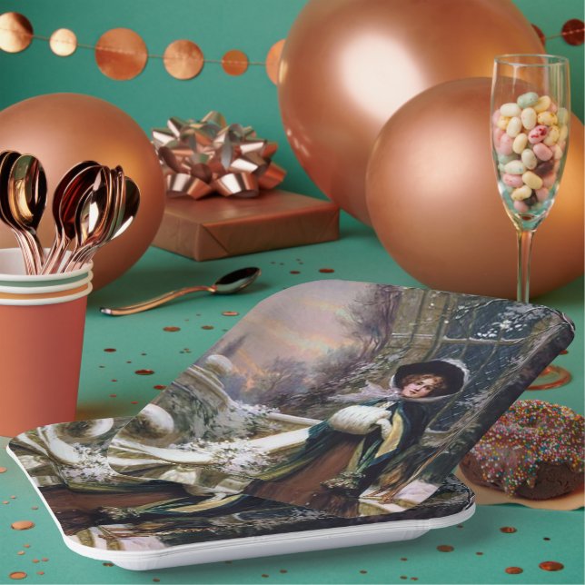 Weihnachtsfeier Pappteller (Multi)