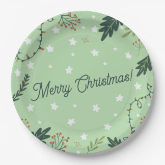 Weihnachtsfeier Pappteller
