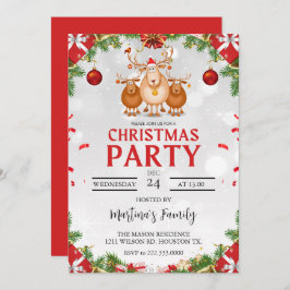 Weihnachtsfeier Party Einladung