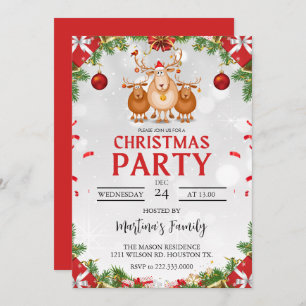 Weihnachtsfeier Party Einladung