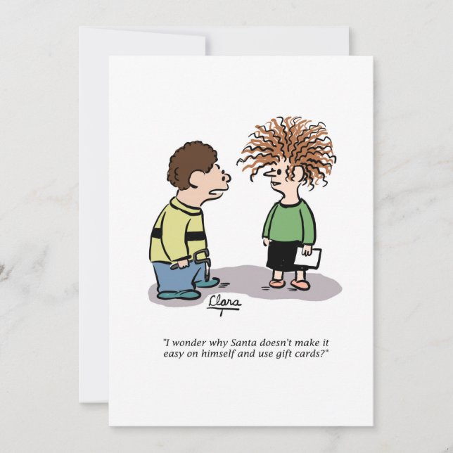 Weihnachtsfeier Party Einladung - Weihnachtsmann u (Vorderseite)