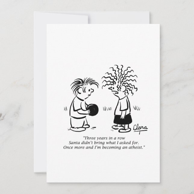 Weihnachtsfeier Party Einladung - Weihnachtsmann u (Vorderseite)