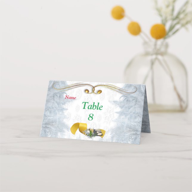 Weihnachtsfeier Platzkarte (Vorderseite)