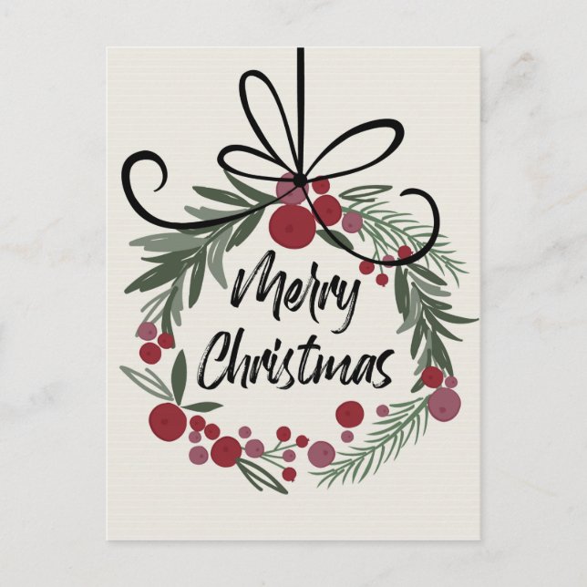 Weihnachtsfeier Postkarte (Vorderseite)