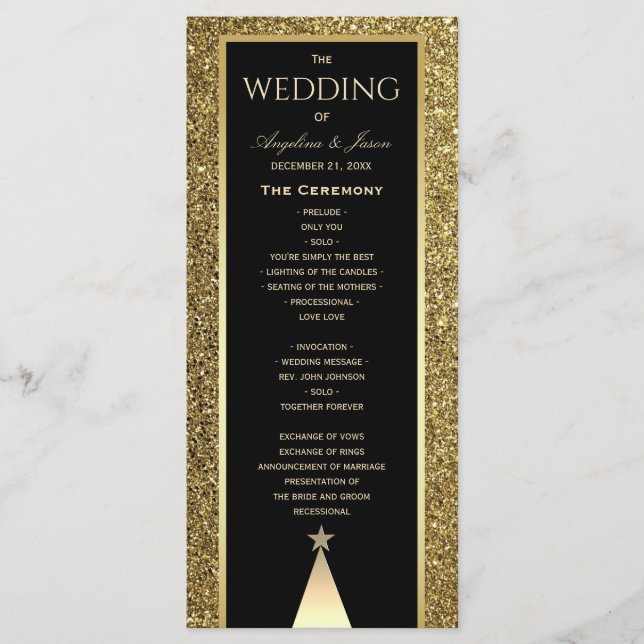 Weihnachtsfeier Programm (Vorderseite)