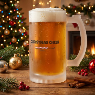 Weihnachtsfeier - Progress-Bar - Ladung Mattglas Bierglas