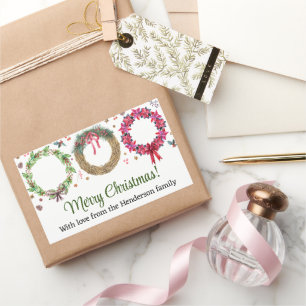 Weihnachtsfeier Rechteckiger Aufkleber