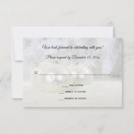 Weihnachtsfeier RSVP Karte
