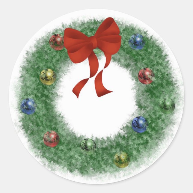 Weihnachtsfeier Runder Aufkleber (Vorderseite)