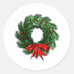 Weihnachtsfeier Runder Aufkleber