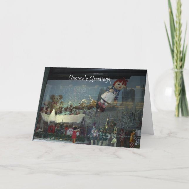 Weihnachtsfeier Santa Feiertagskarte (Vorderseite)