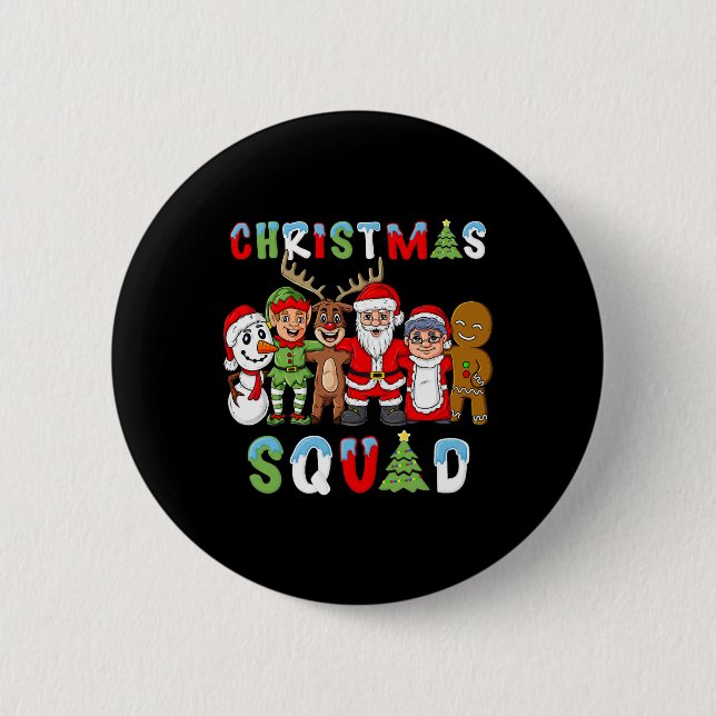 Weihnachtsfeier Santa Reindeer Elf Jungen Mädchen  Button (Vorderseite)