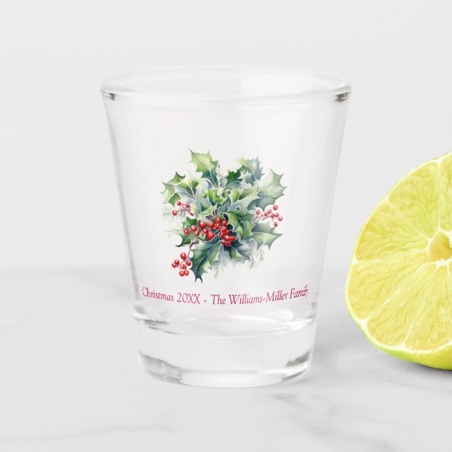 Weihnachtsfeier Schnapsglas (Vorderseite)
