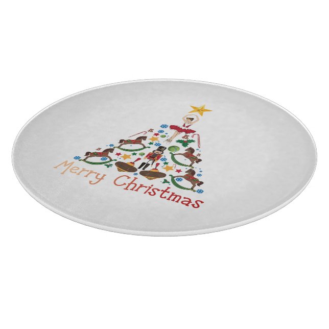 Weihnachtsfeier Schneidebrett (Ecke)