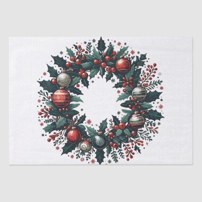 Weihnachtsfeier Seidenpapier (Vorderseite)