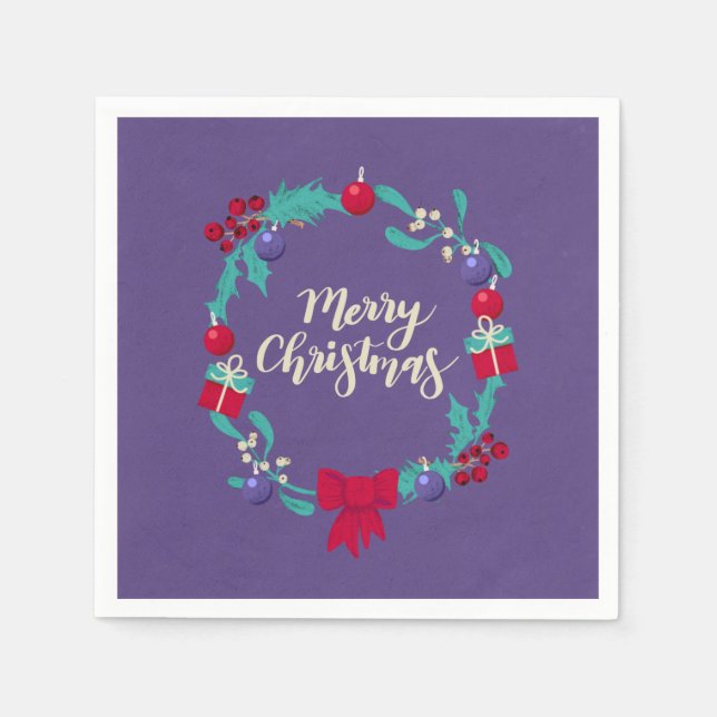 Weihnachtsfeier Serviette (Vorderseite)