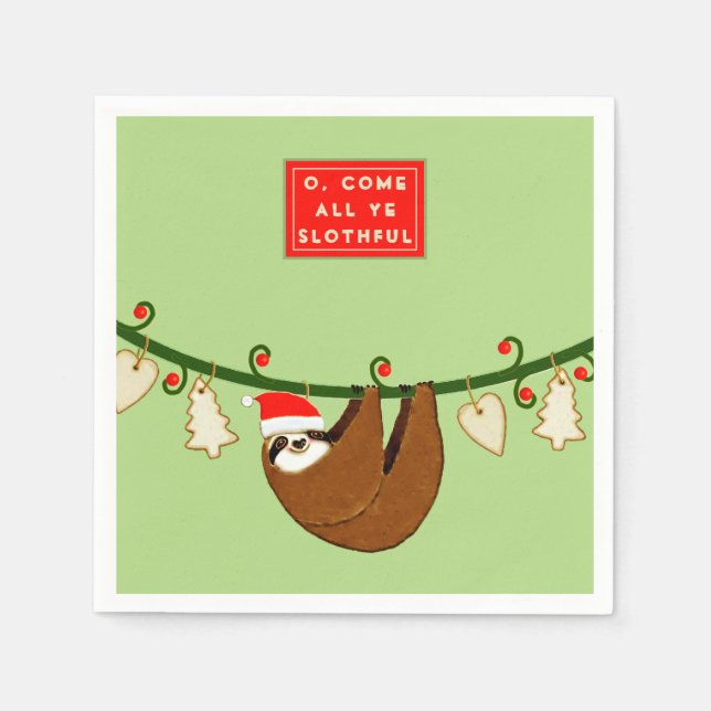 Weihnachtsfeier Serviette (Vorderseite)