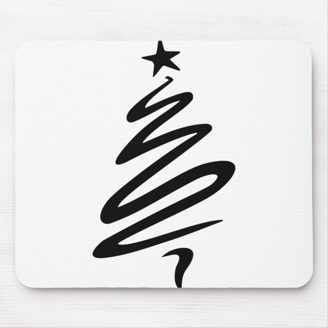 Weihnachtsfeier Star stilisiert Drei Bäume Mousepad (Vorne)